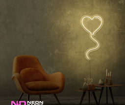 Color: Warm White 'Love Balloon' - LED Neon Sign - Affordable Neon Signs