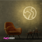 Color: Warm White Earth LED Neon Sign