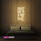 Color: Warm White Shut up And Kiss Me LED Neon Sign