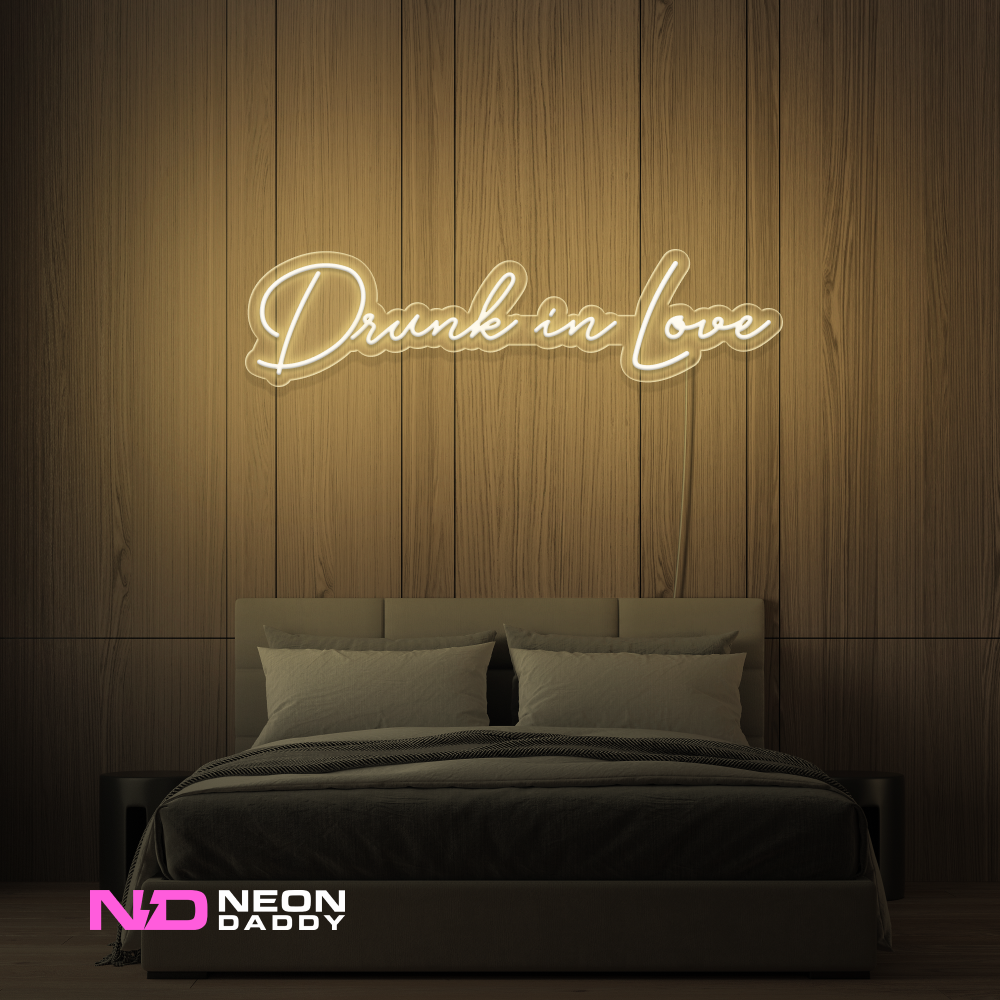 Color: Warm White Drunk in Love LED Neon Sign