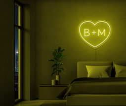 Personalised Love Heart Neon Sign