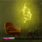 Color: Yellow 'Two Face' - Art LED Neon Sign