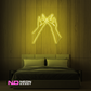 Color: Yellow 'Pinky' - LED Neon Sign - Cute Neon Signs