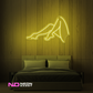 Color: Yellow 'Womans Legs' - LED Neon Sign - Affordable Neon Signs